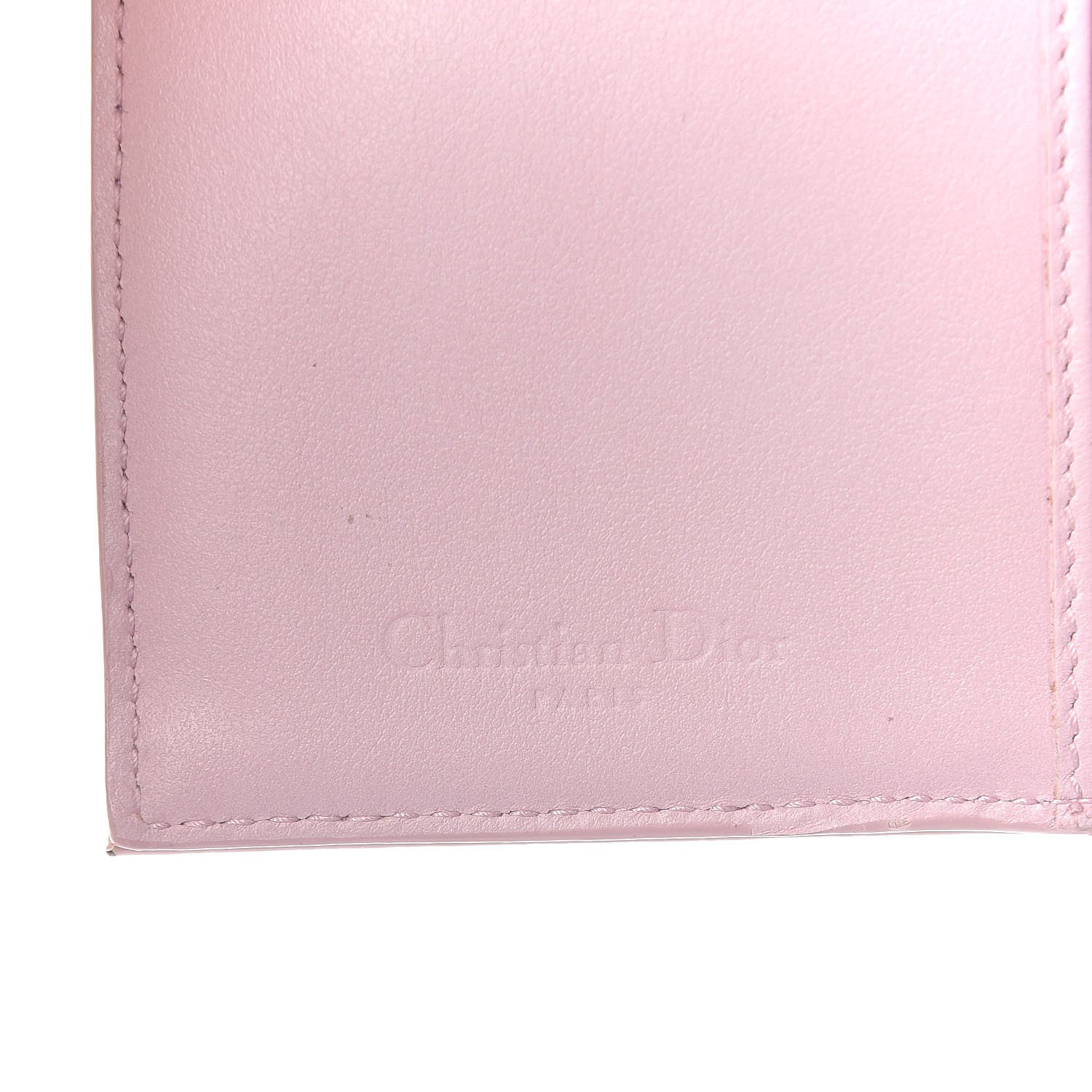 Christian Dior Patent Cannage Lady Dior Wallet Rose 8 of 9