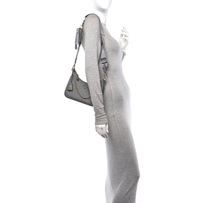 Prada Saffiano Re-Edition 2005 Shoulder Bag Ardesia 2 of 9