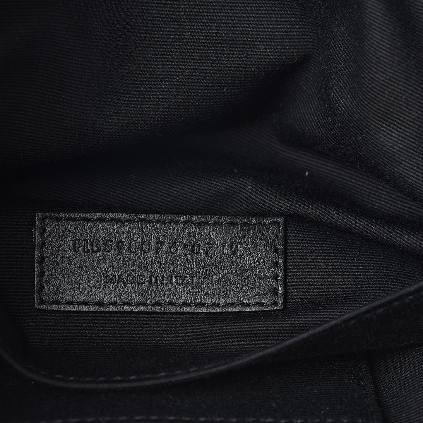 Calfskin Monogram Belt Bag Black