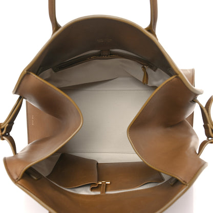 The Row Polished Saddle Calfskin Soft Margaux 15 Muschio 5 of 10
