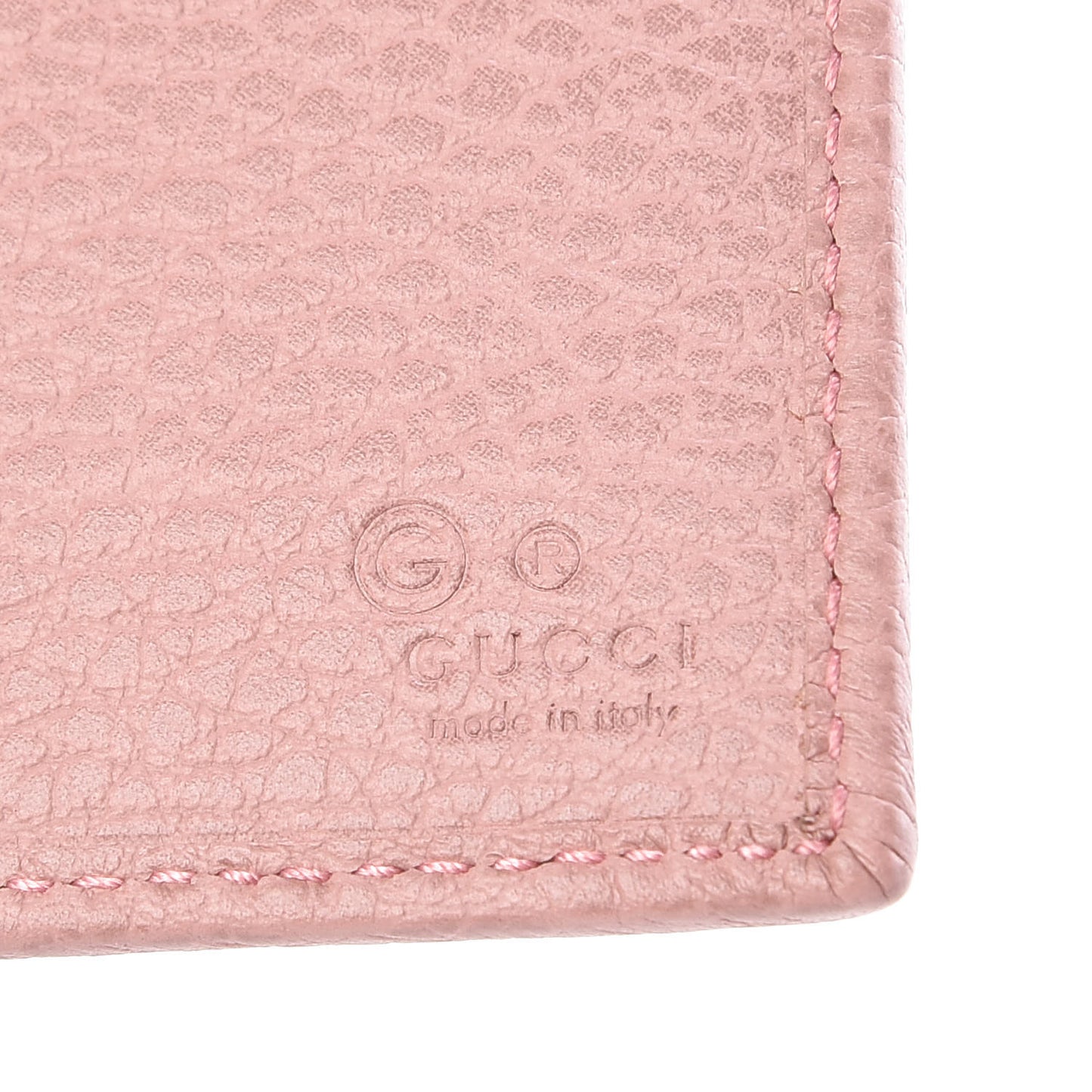 Monogram Dollar Calfskin Continental Flap Wallet Beige Ebony Soft Pink