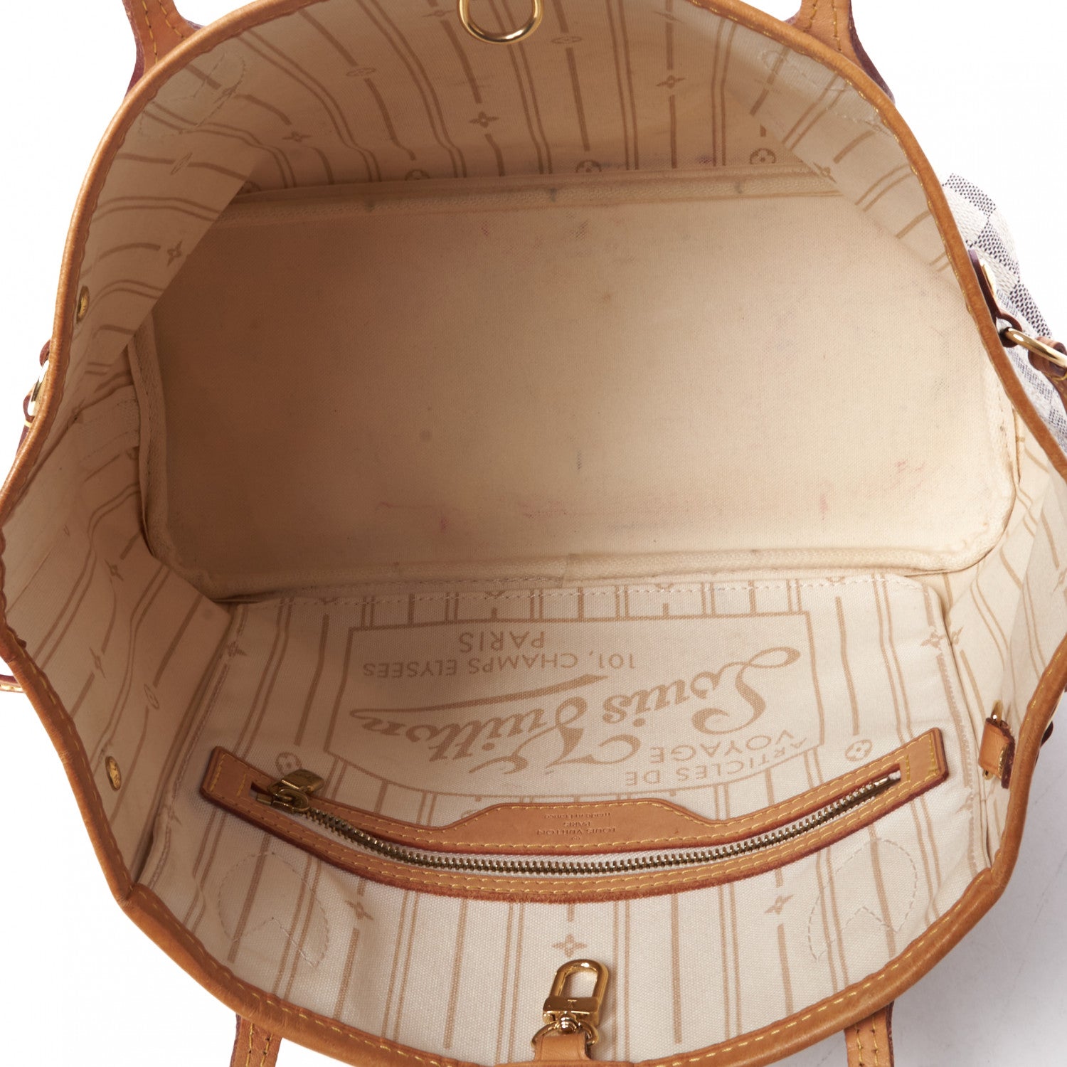 Louis Vuitton Damier Azur Neverfull PM 6 of 8