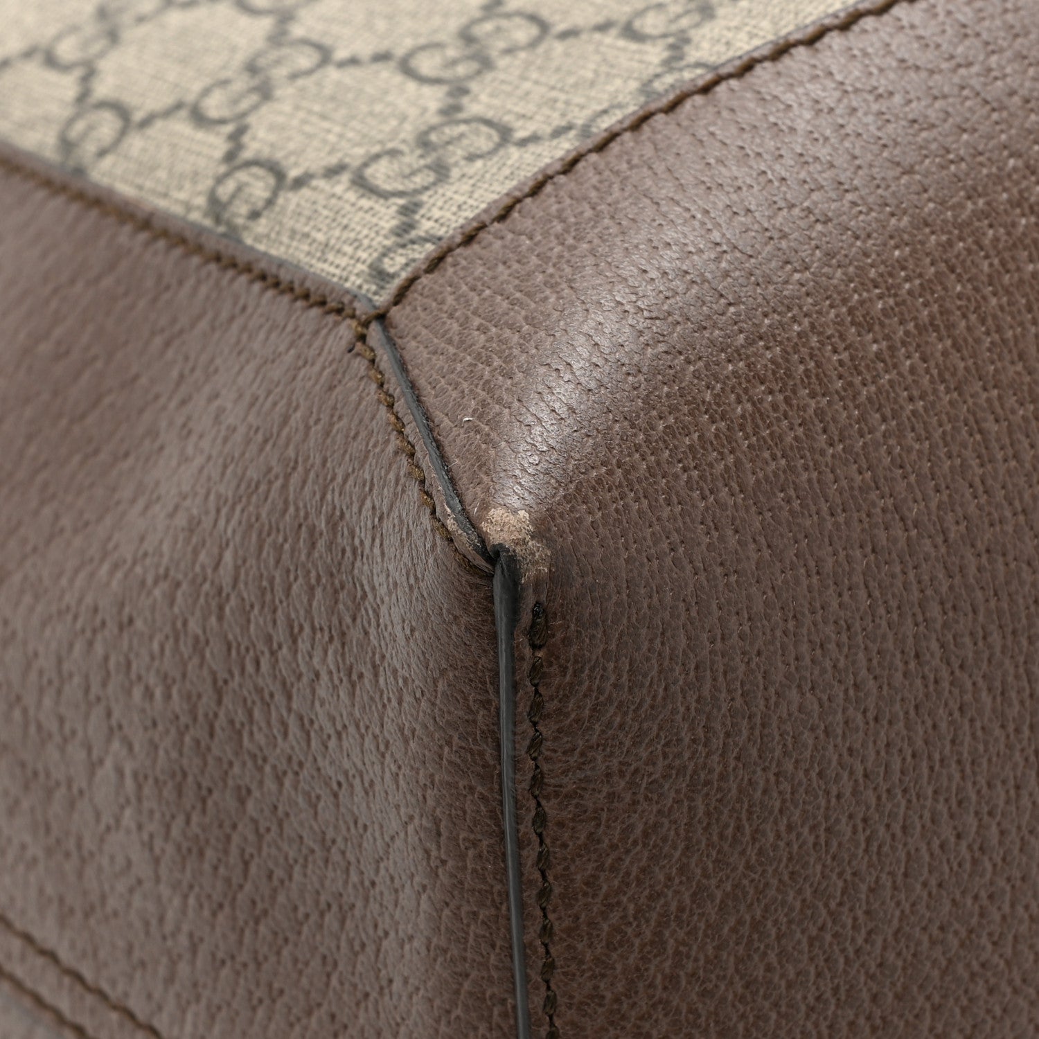 Gucci GG Supreme Monogram Web Ophidia Tote Brown 14 of 17
