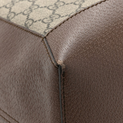 Gucci GG Supreme Monogram Web Ophidia Tote Brown 14 of 17