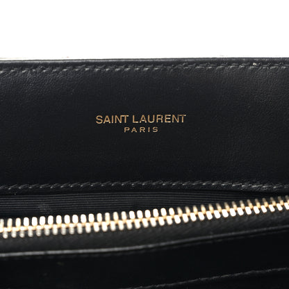 Saint Laurent Calfskin Y Quilted Monogram Medium Loulou Chain Satchel Black 6 of 14