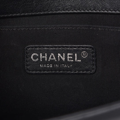 Chanel Patent Calfskin Quilted Medium Plexiglass Boy Flap Black 6 of 9