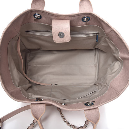 Chanel Glazed Calfskin Large Deauville Tote Light Pink 5 of 11