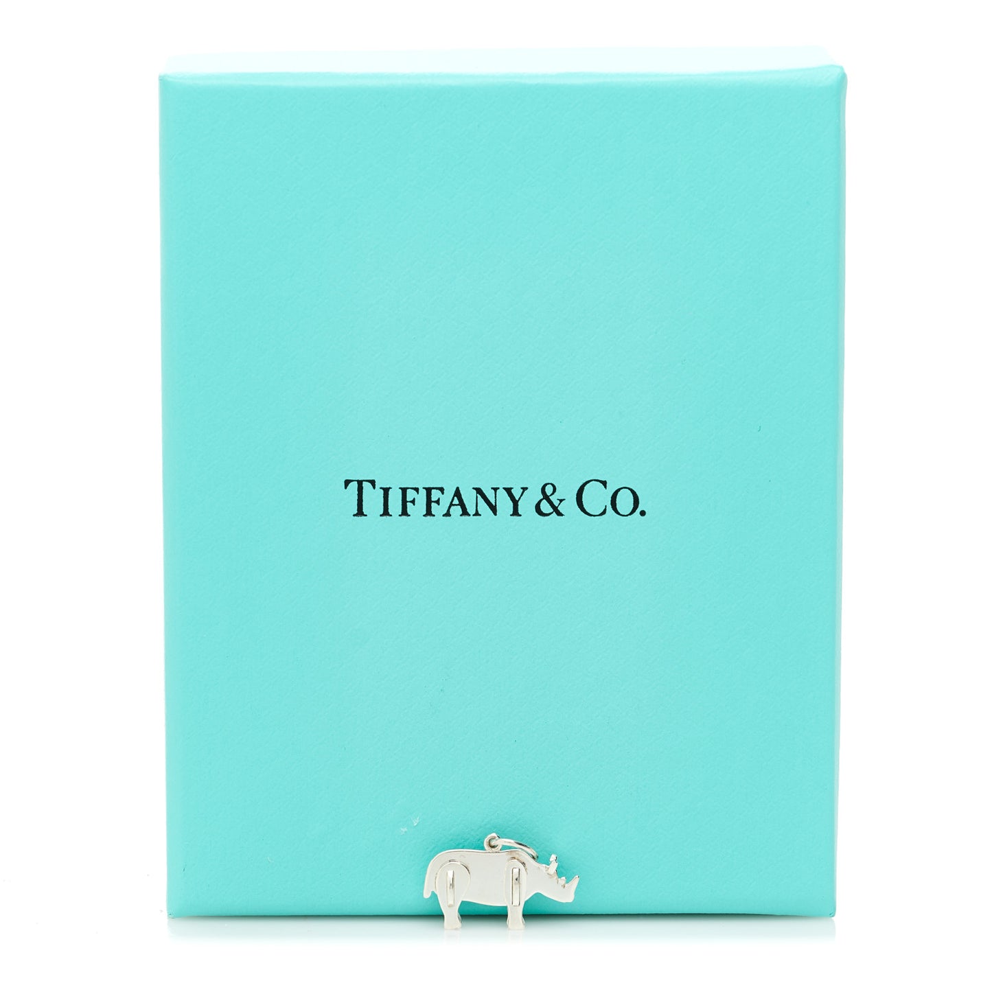 Sterling Silver Save the Wild Rhino Charm