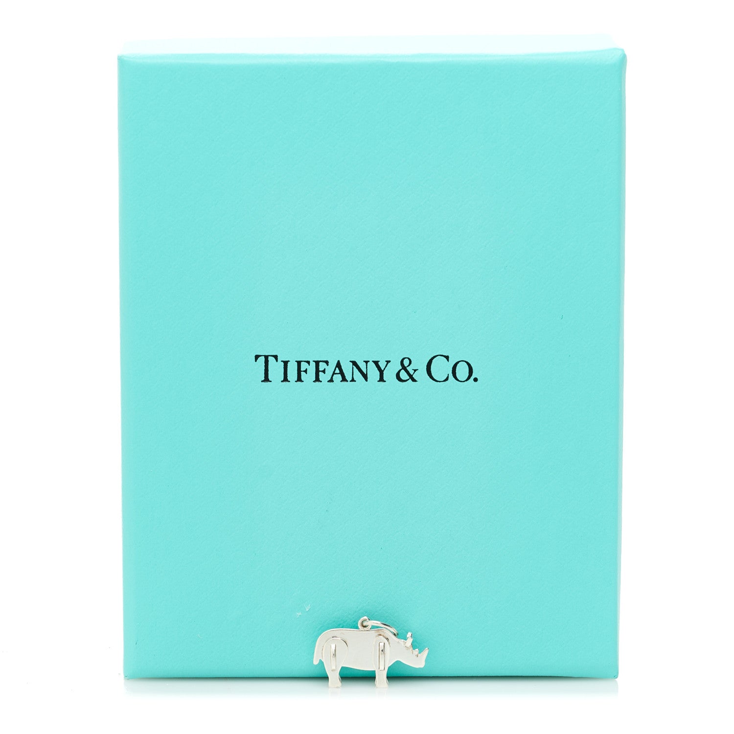 Tiffany Sterling Silver Save the Wild Rhino Charm 5 of 5