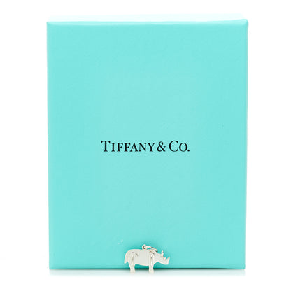 Tiffany Sterling Silver Save the Wild Rhino Charm 5 of 5