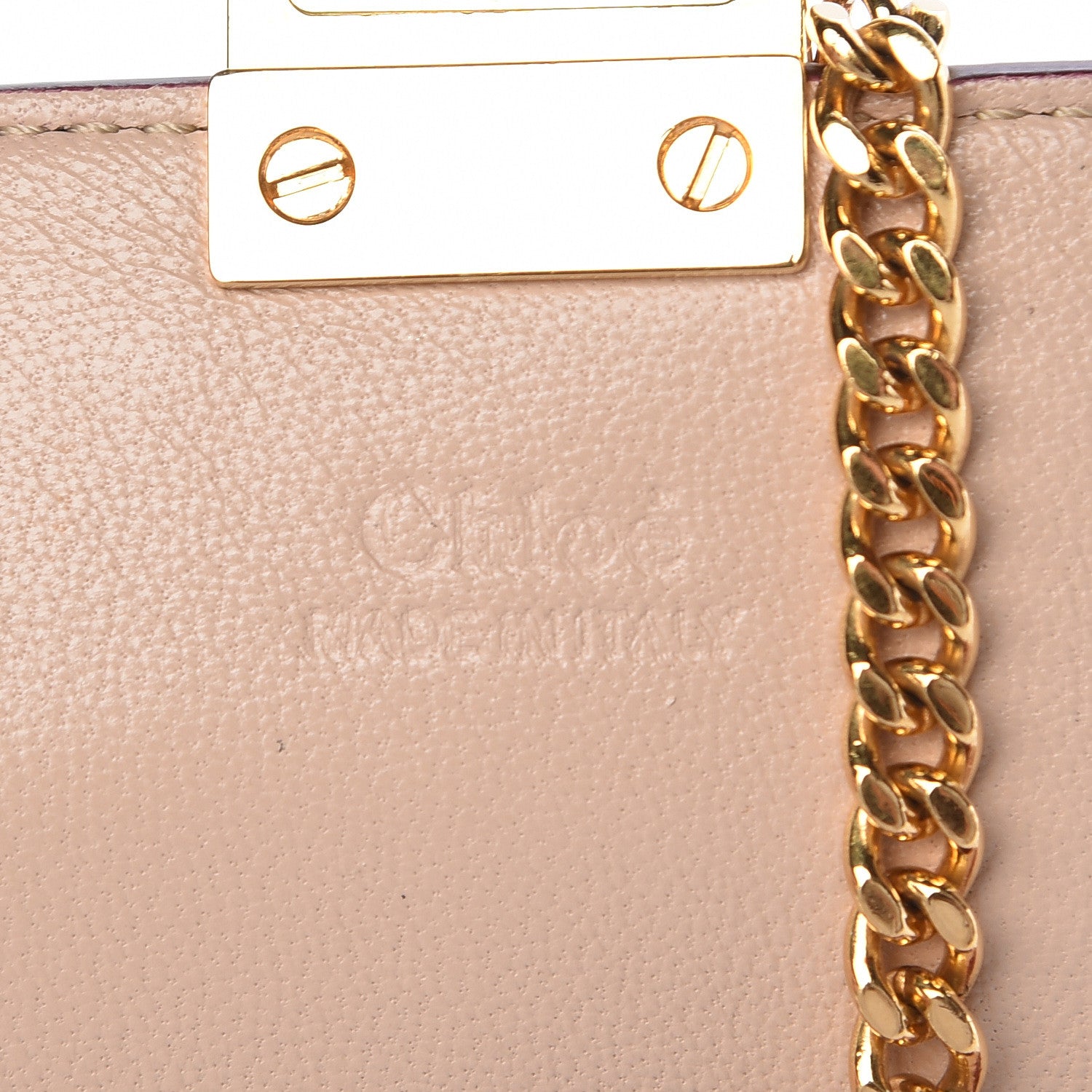 Chloe Alligator Calfskin Embossed Drew Shoulder Bag Red 6 of 10