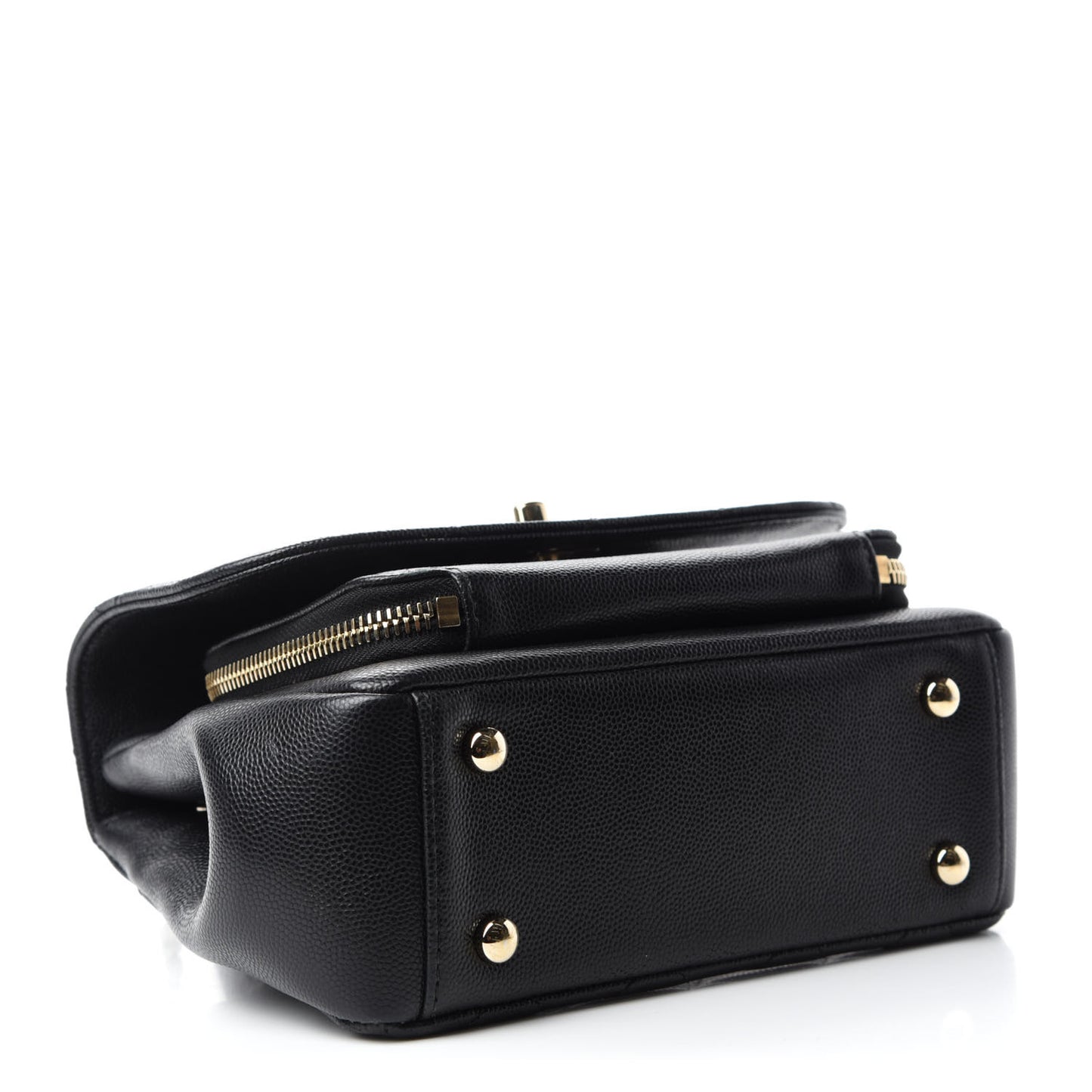 Caviar Quilted Small Business Affinity Flap Black