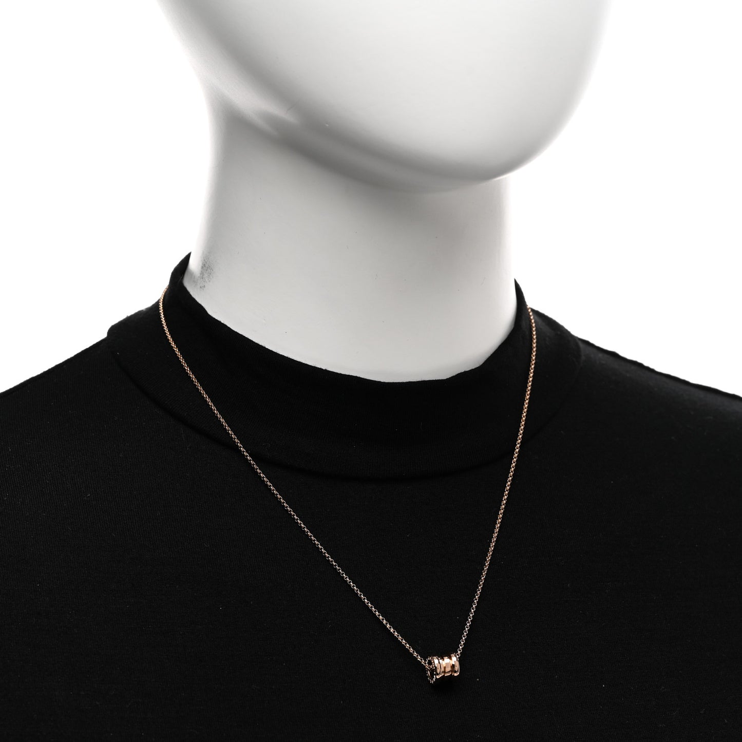 18K Rose Gold Mini B.Zero1 Pendant Necklace