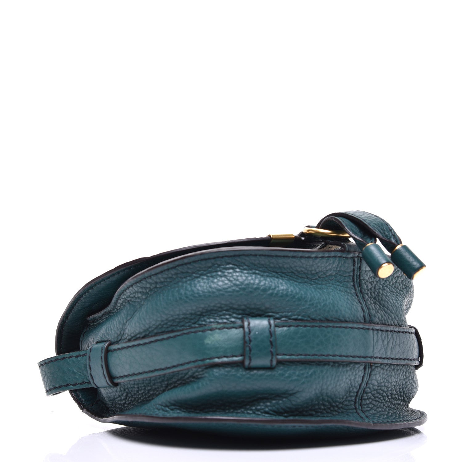 Chloe Calfskin Mini Marcie Round Crossbody Bag Teal 7 of 9