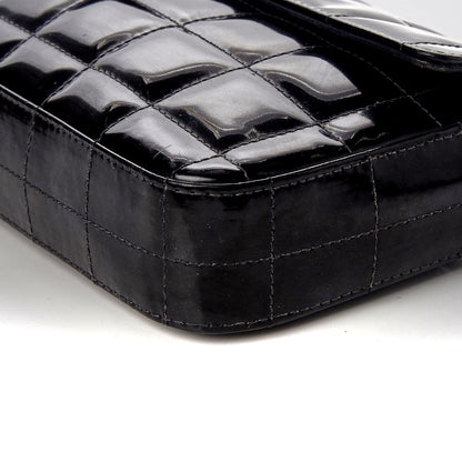 Chanel Patent Quilted East West Chocolate Bar Flap Black 8 of 8