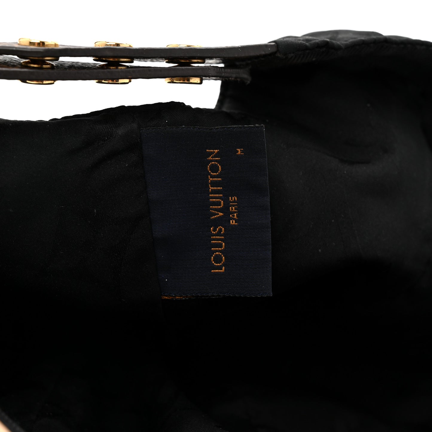 Polyester Silk Monogram LV Get Ready Cap Black