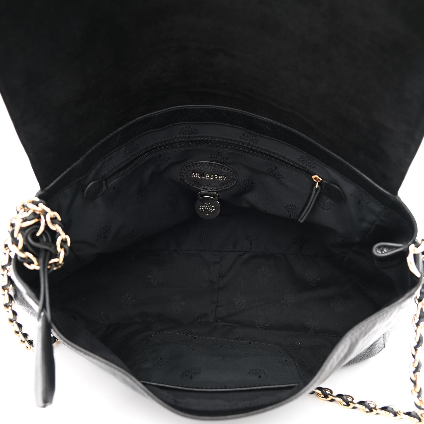 Small Classic Grain Calfskin Medium Lily Black
