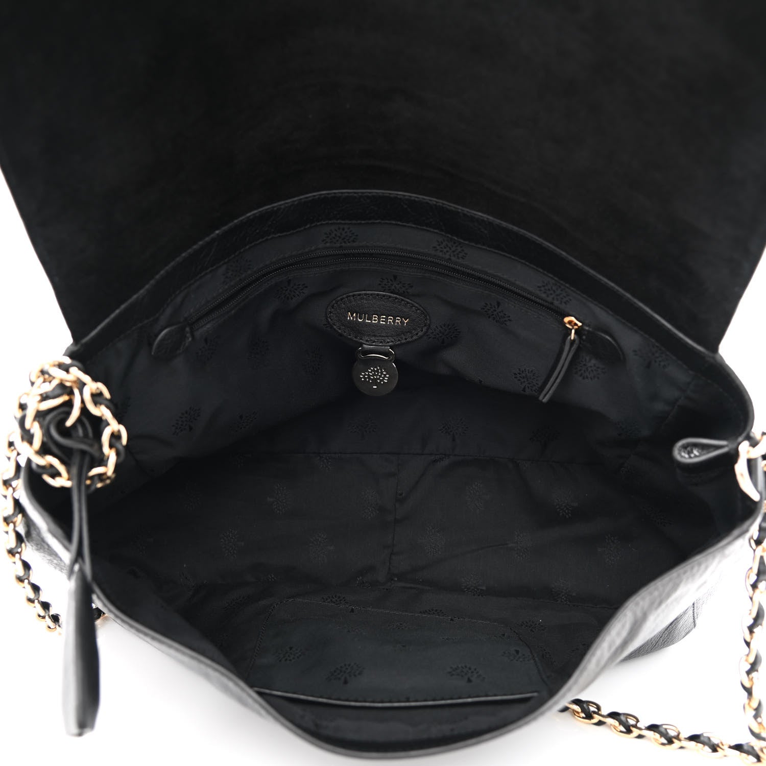 Mulberry Small Classic Grain Calfskin Medium Lily Black 5 of 10