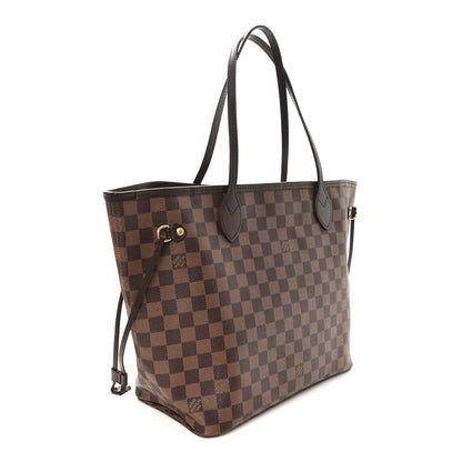 Louis Vuitton Damier Ebene Neo Neverfull MM Rose Ballerine 3 of 9