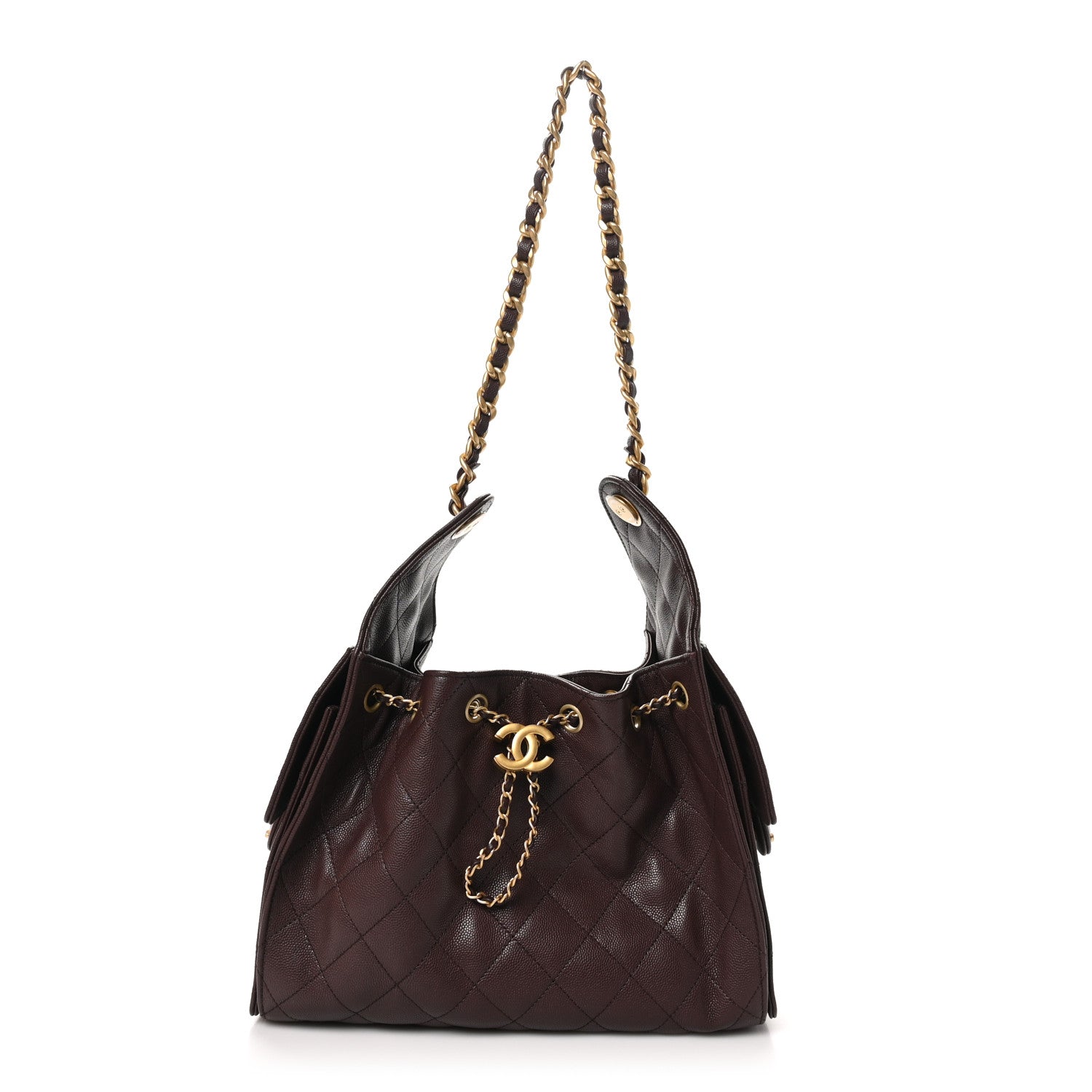 Chanel Caviar Quilted Small Chanel 25 Handbag Dark Brown 1 of 11