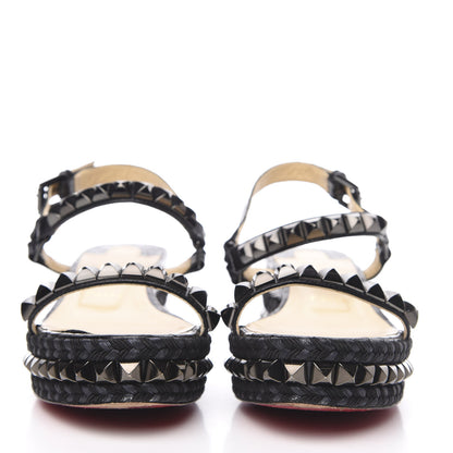 Christian Louboutin Alligator Rope Cataclou 60 Platform Sandals 39 Black 2 of 9