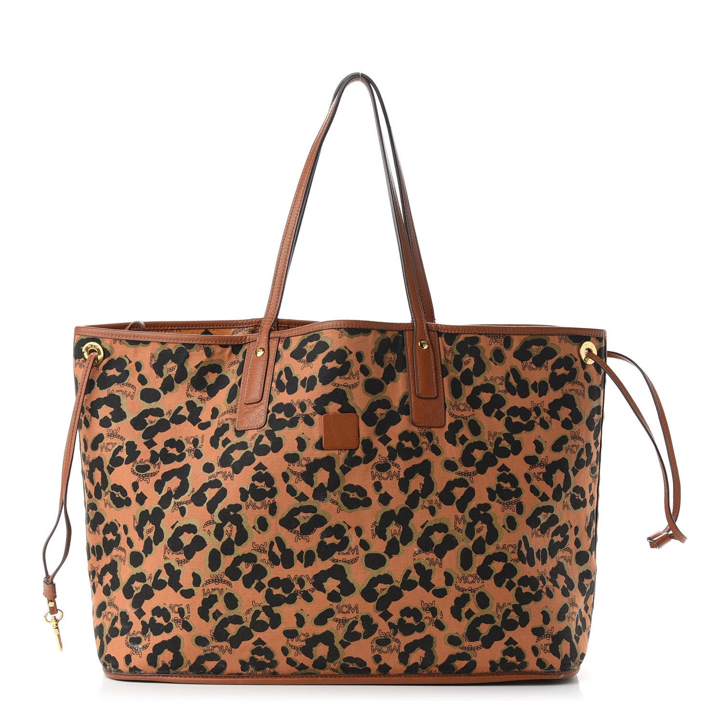 Visetos Reversible Shopping Tote Cognac