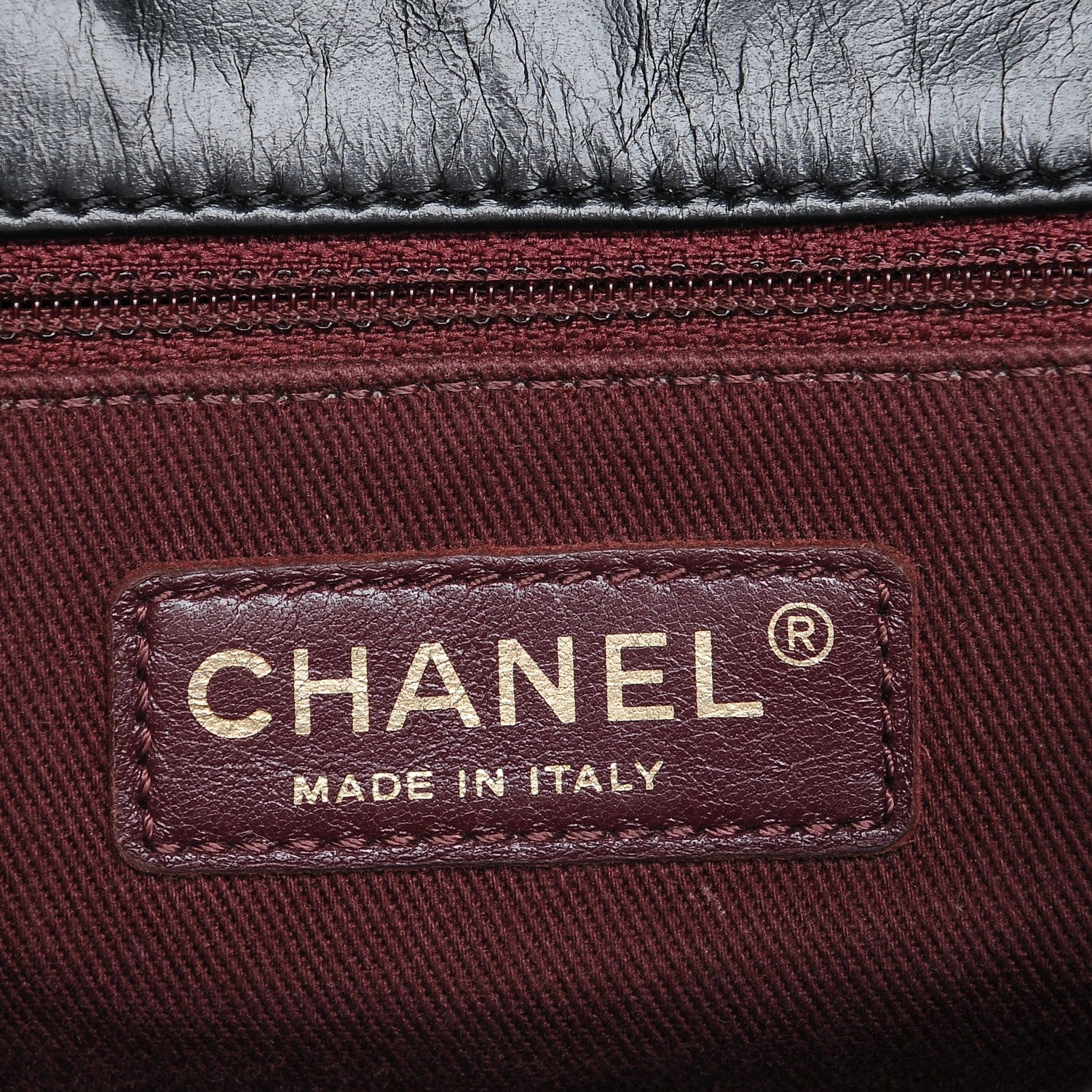 Chanel Glazed Calfskin Castle Rock Medium Flap Black 6 of 7