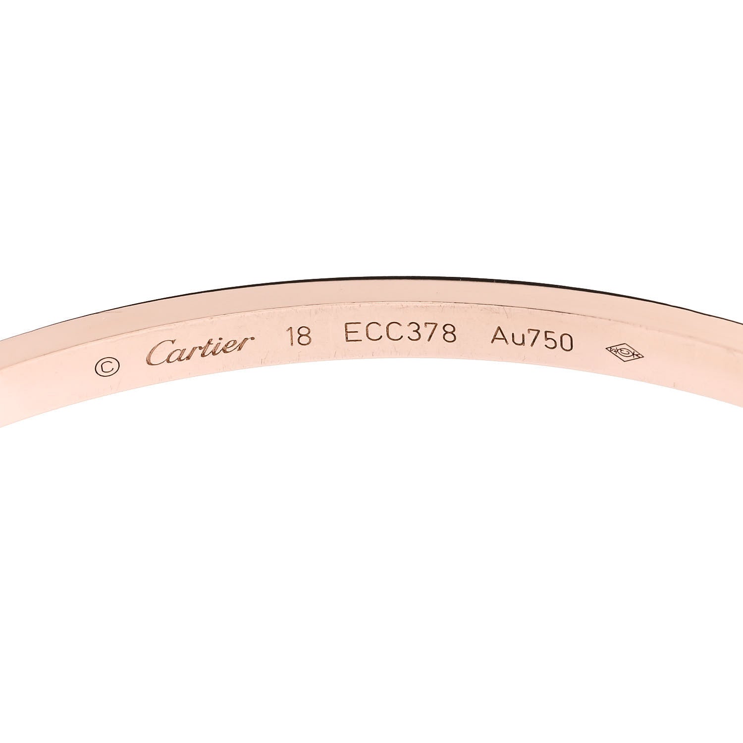 Cartier 18K Pink Gold Small LOVE Bracelet 18 4 of 5