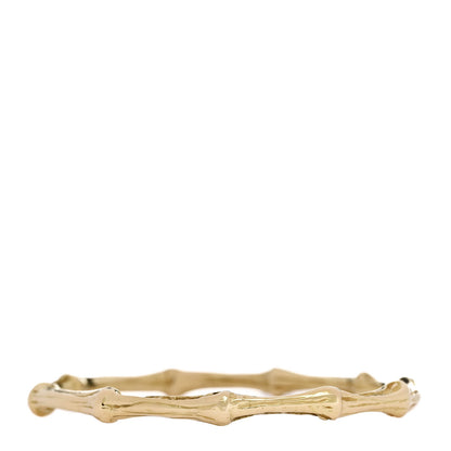 Tiffany 18K Yellow Gold Bamboo Bangle Bracelet 2 of 3