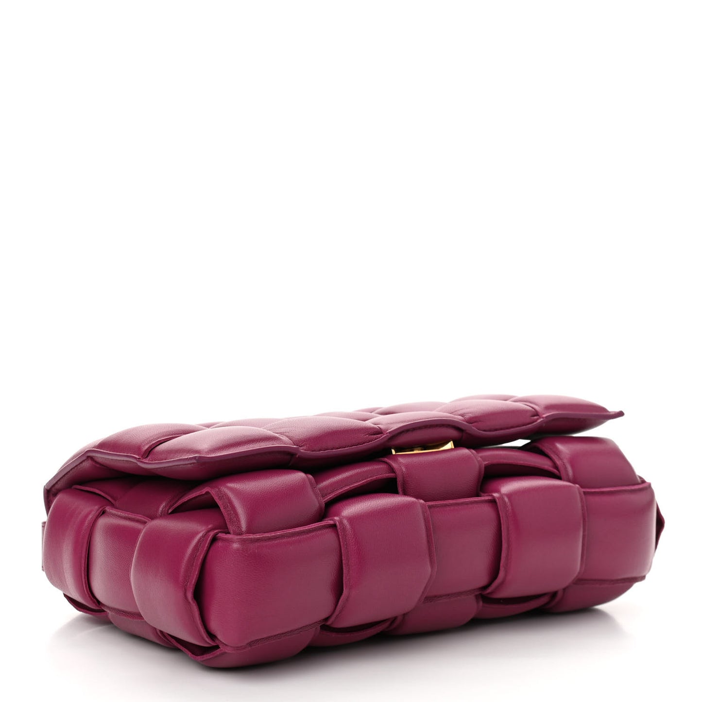 Nappa Maxi Intreccio Padded Cassette Crossbody Bag Cinnabar