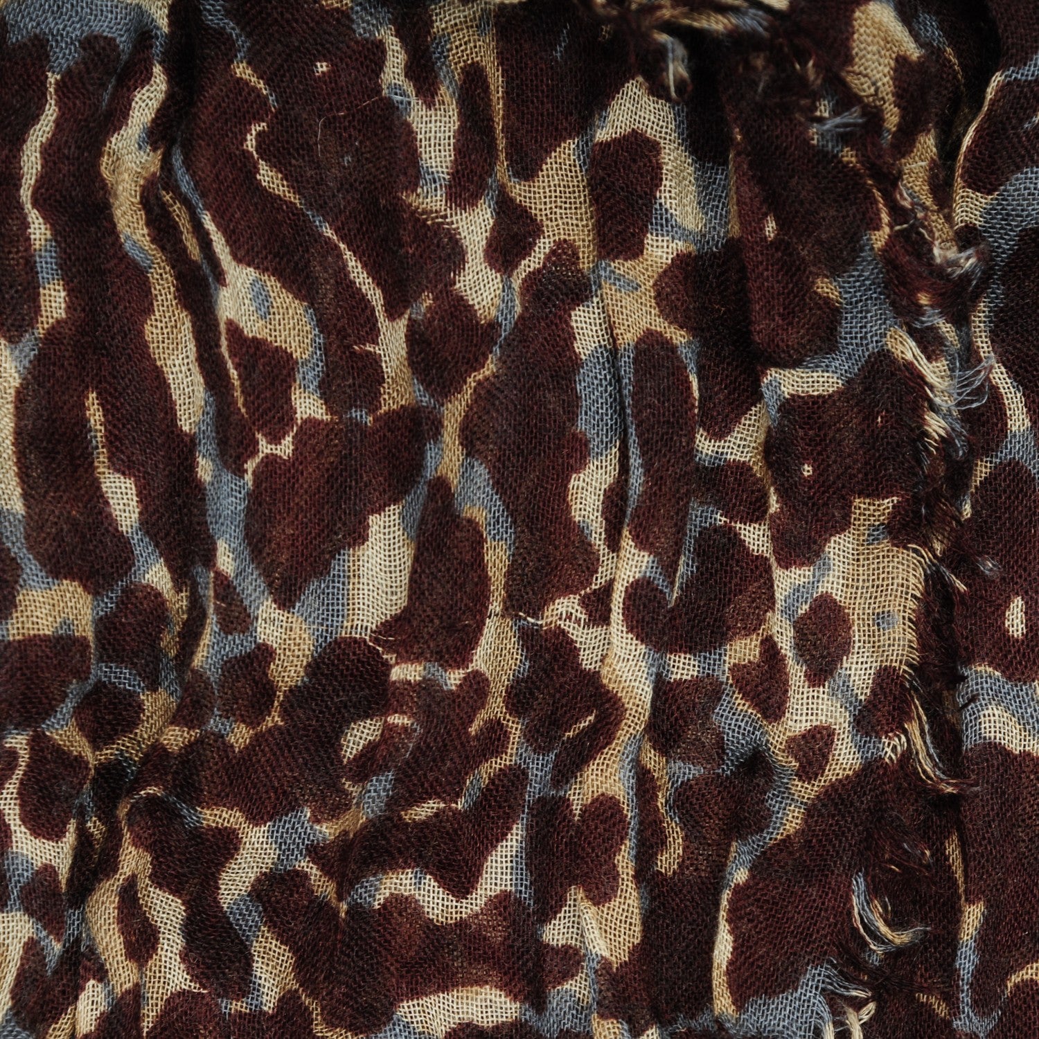Louis Vuitton Cashmere Silk Lezard Stole Burgundy 3 of 8