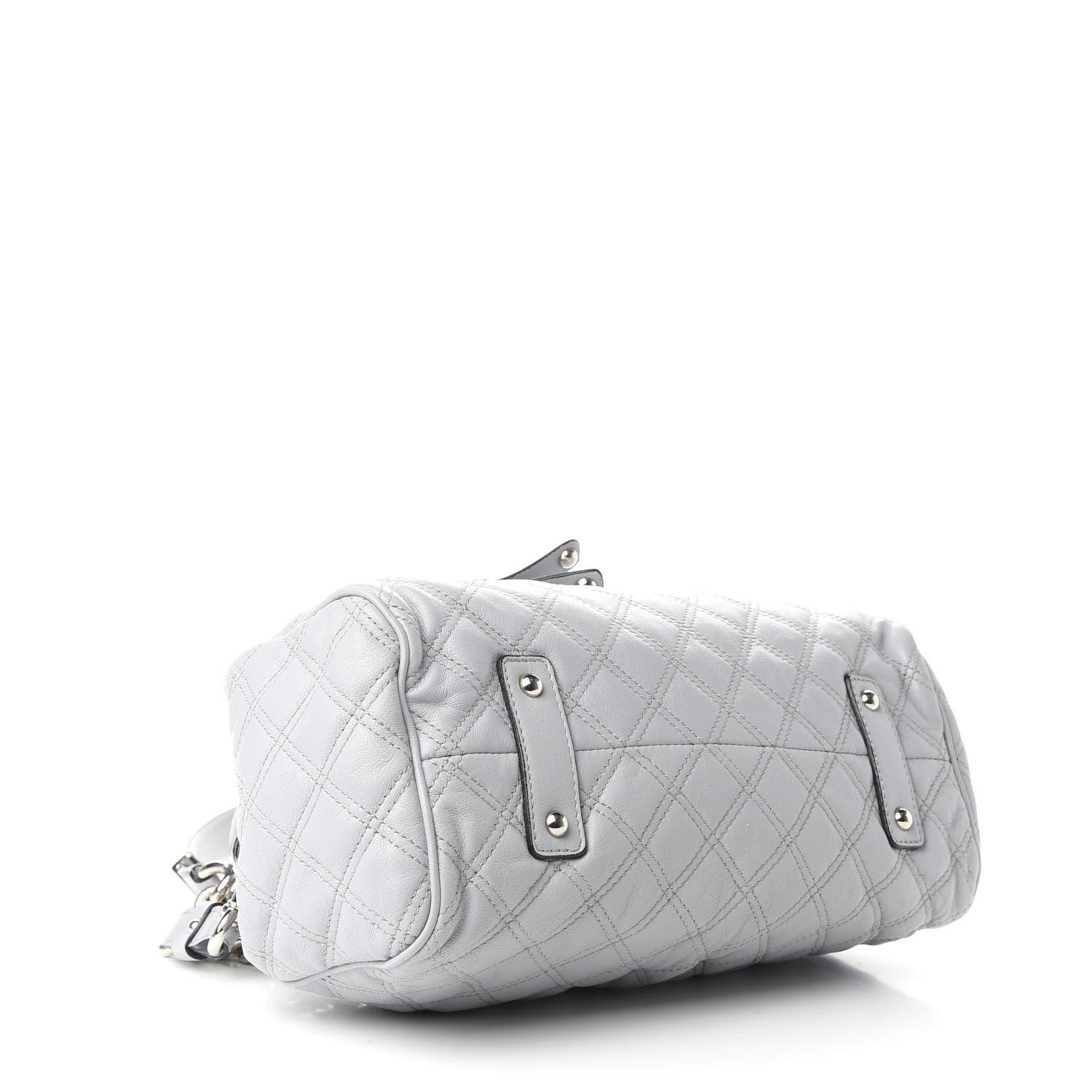 Marc Jacobs Calfskin Quilted Stam Light Gray 5 of 9