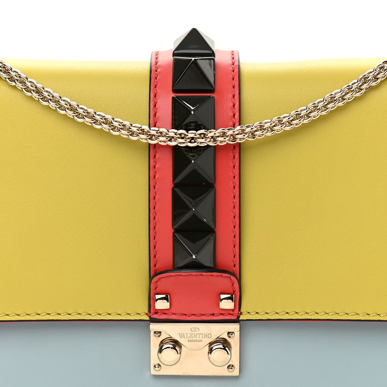 Valentino Garavani Vitello Medium Glam Lock Rockstud Flap Multicolor 7 of 9