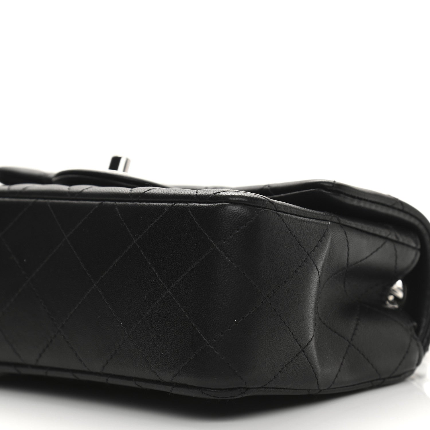 Chanel Lambskin Quilted Mini Rectangular Flap Black 11 of 12