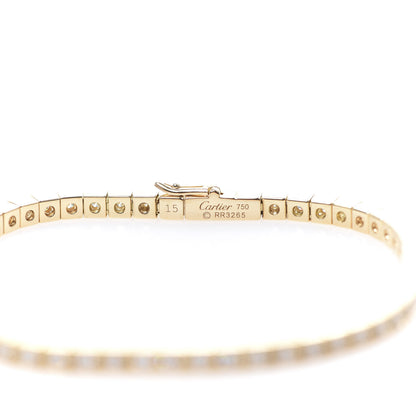 Cartier 18K Yellow Gold Diamond Lanieres Bracelet 15 4 of 6