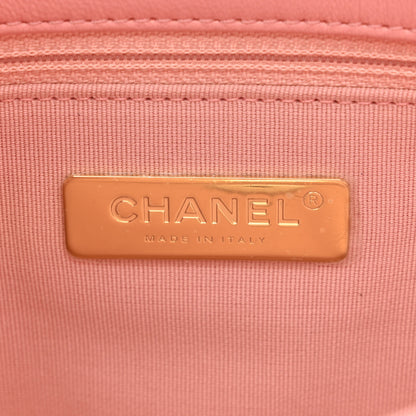 Chanel Lambskin Quilted Large Chanel 19 Flap Light Pink 6 of 10