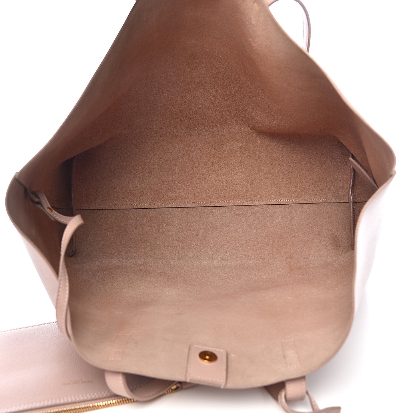 Calfskin Large Shopping Tote Nude Powder