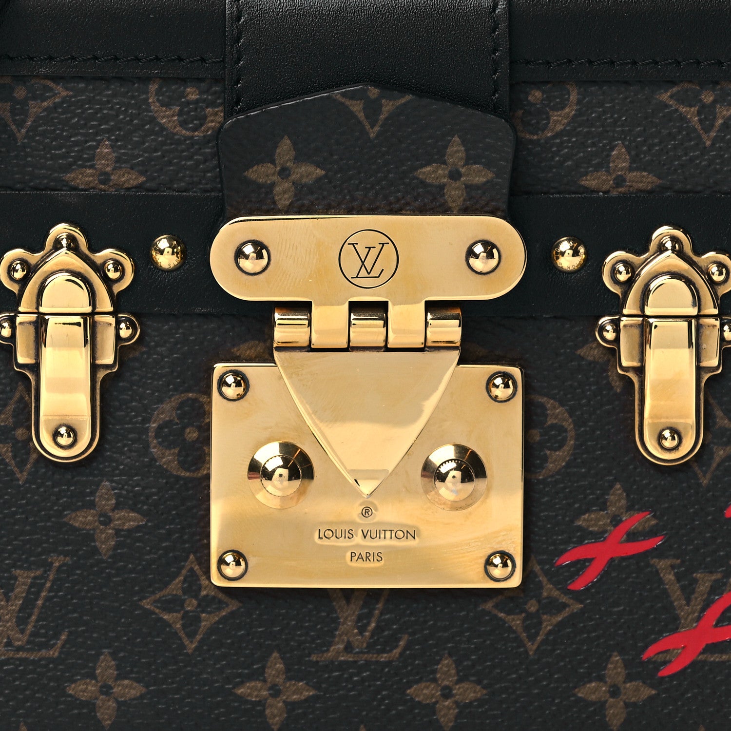 Louis Vuitton Monogram Petite Malle Black 7 of 9