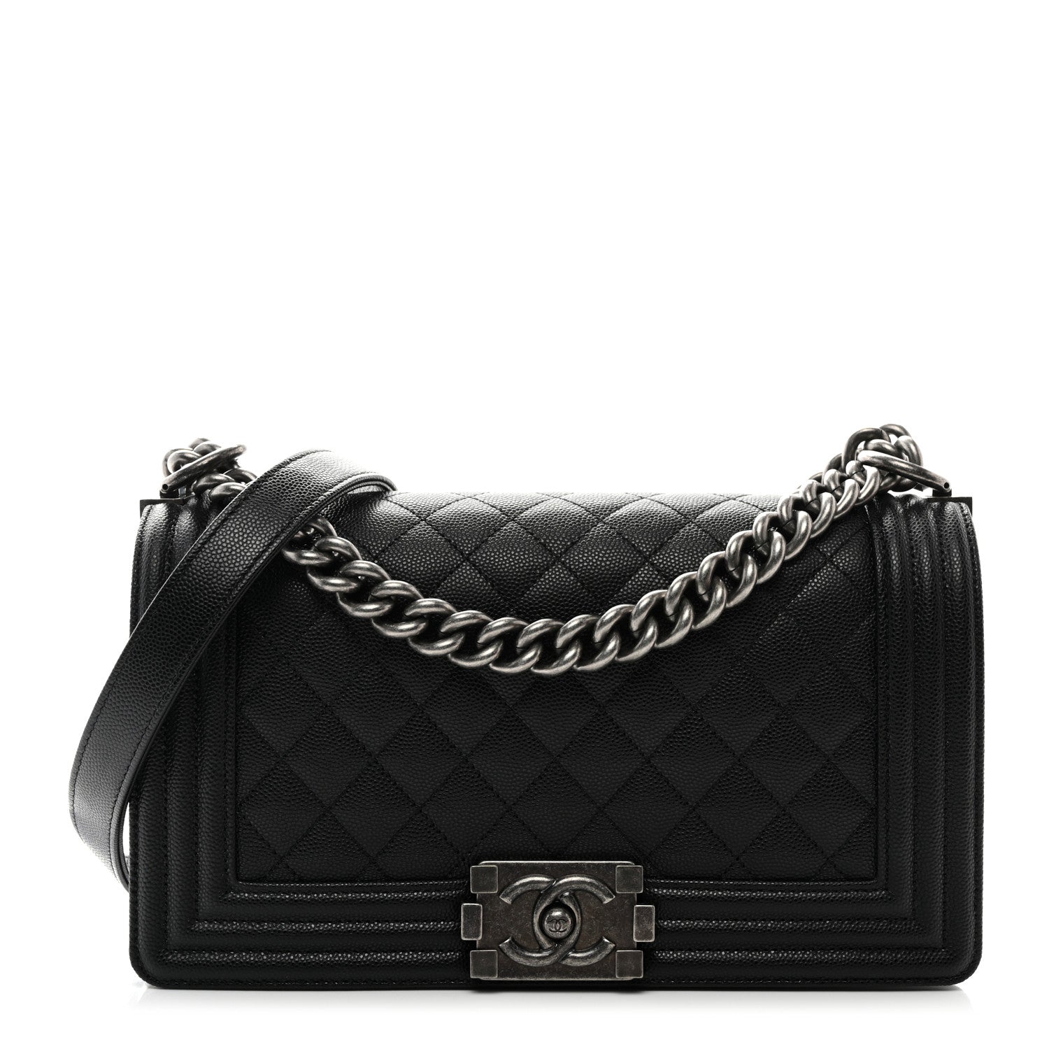 Chanel Caviar Quilted Medium Boy Flap Black 1 of 10