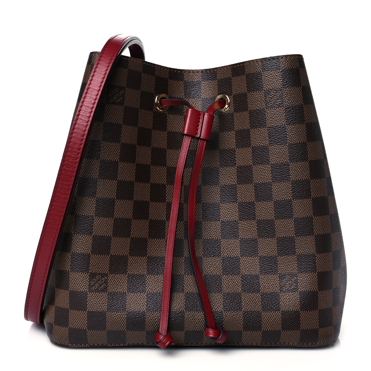 Damier Ebene Neonoe MM Cherry Berry