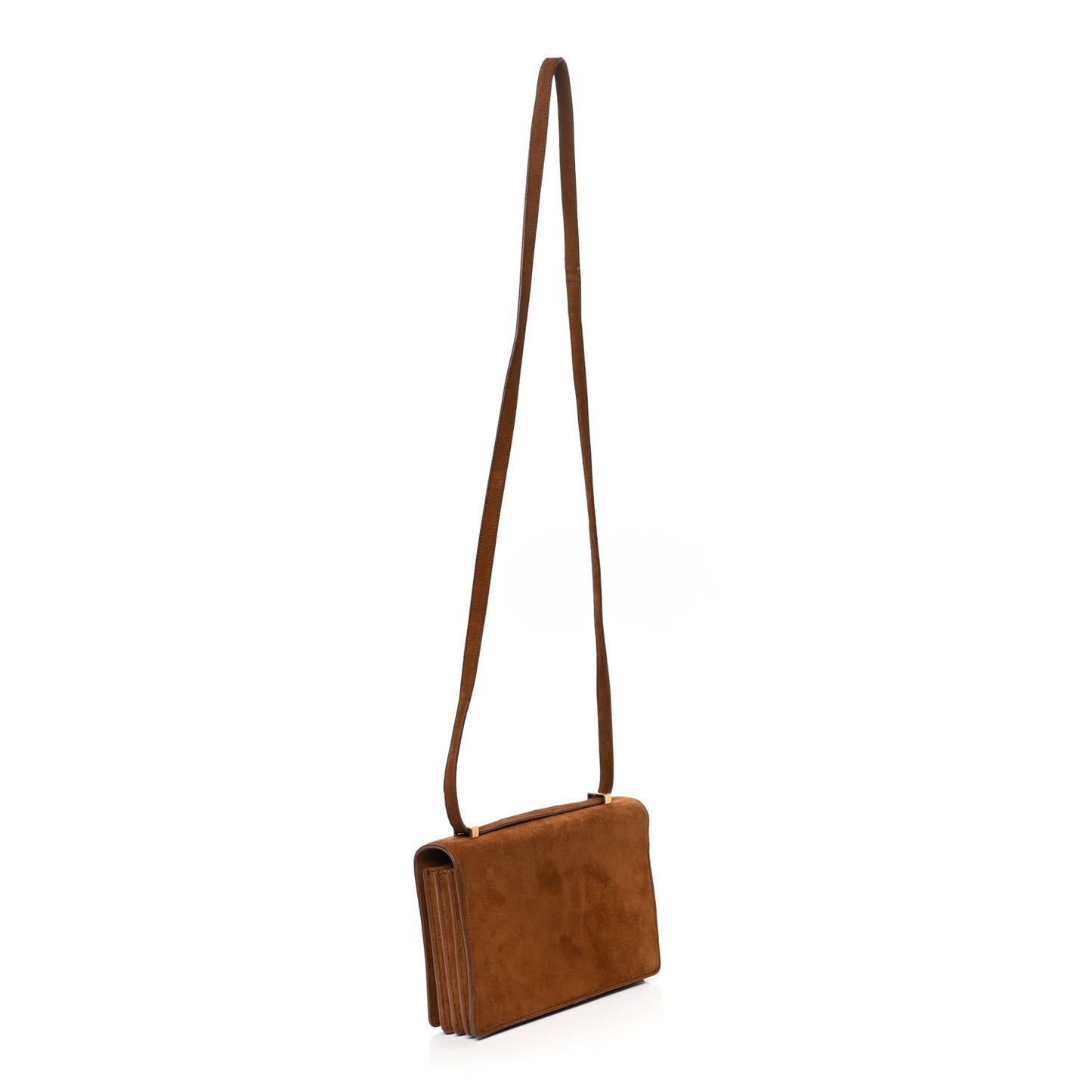 Suede Small Dylan Snake Monogram Satchel Fox