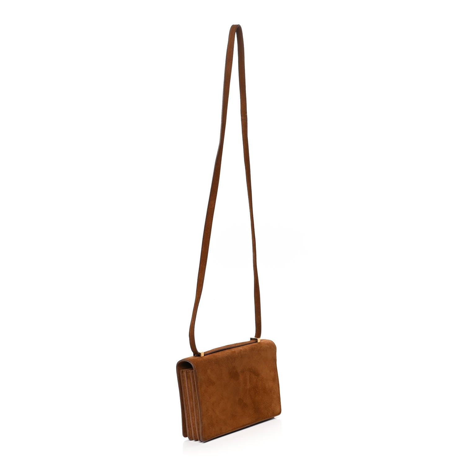 Saint Laurent Suede Small Dylan Snake Monogram Satchel Fox 2 of 5