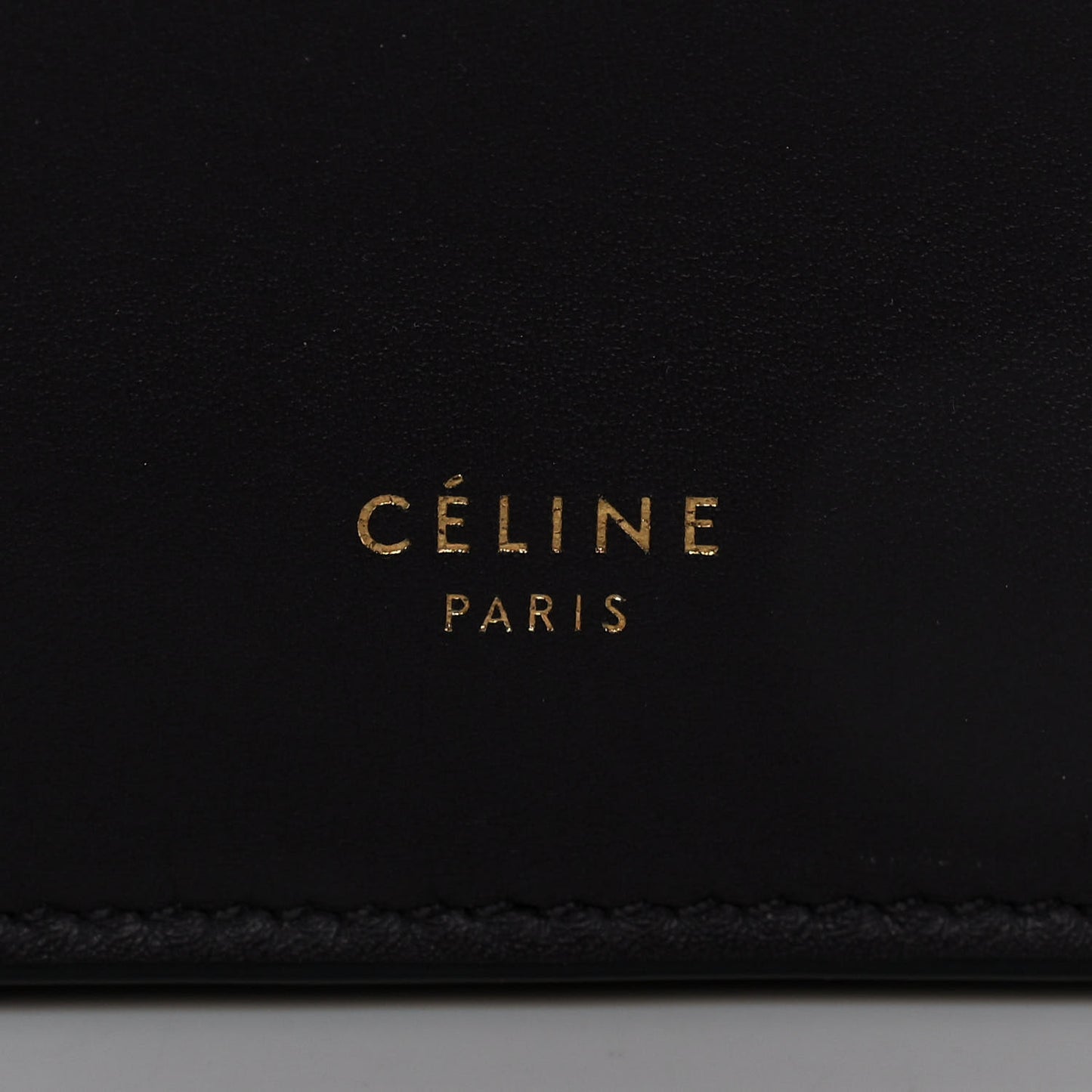 Smooth Calfskin Mini Clasp Bag Black