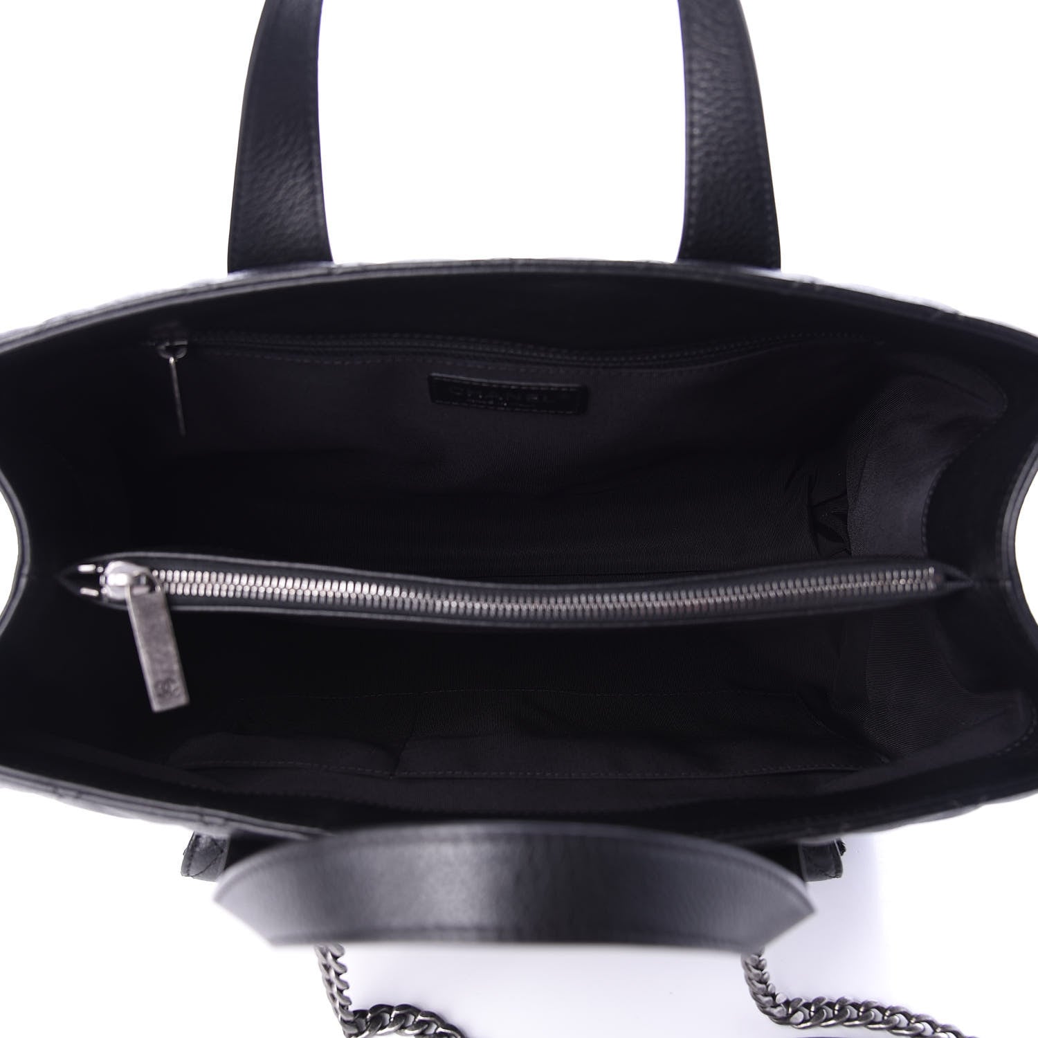 Chanel Caviar Quilted Large Casual Pocket Tote Black 6 of 11