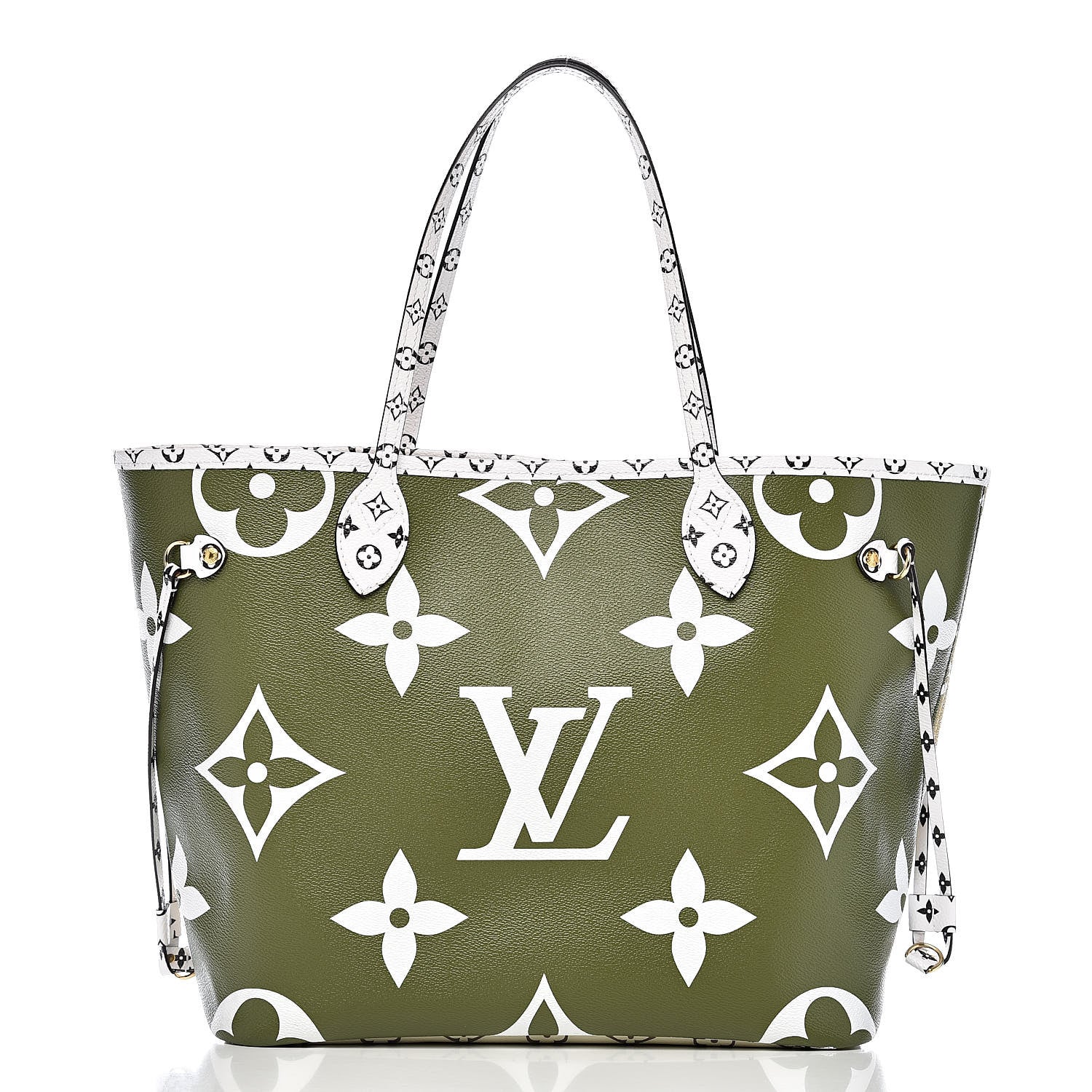 Louis Vuitton Monogram Giant Neverfull MM Kaki 3 of 15