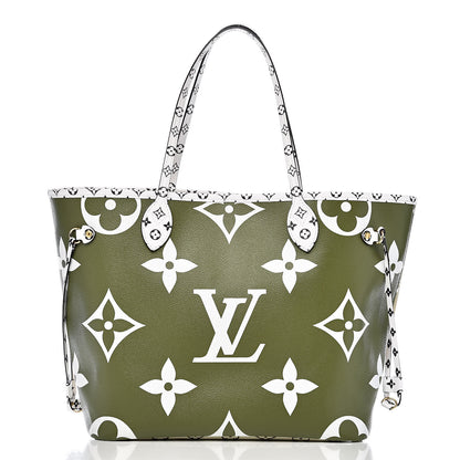 Louis Vuitton Monogram Giant Neverfull MM Kaki 3 of 15