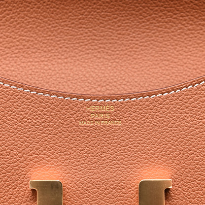 Hermes Evercolor Constance Slim Wallet Gold 7 of 9