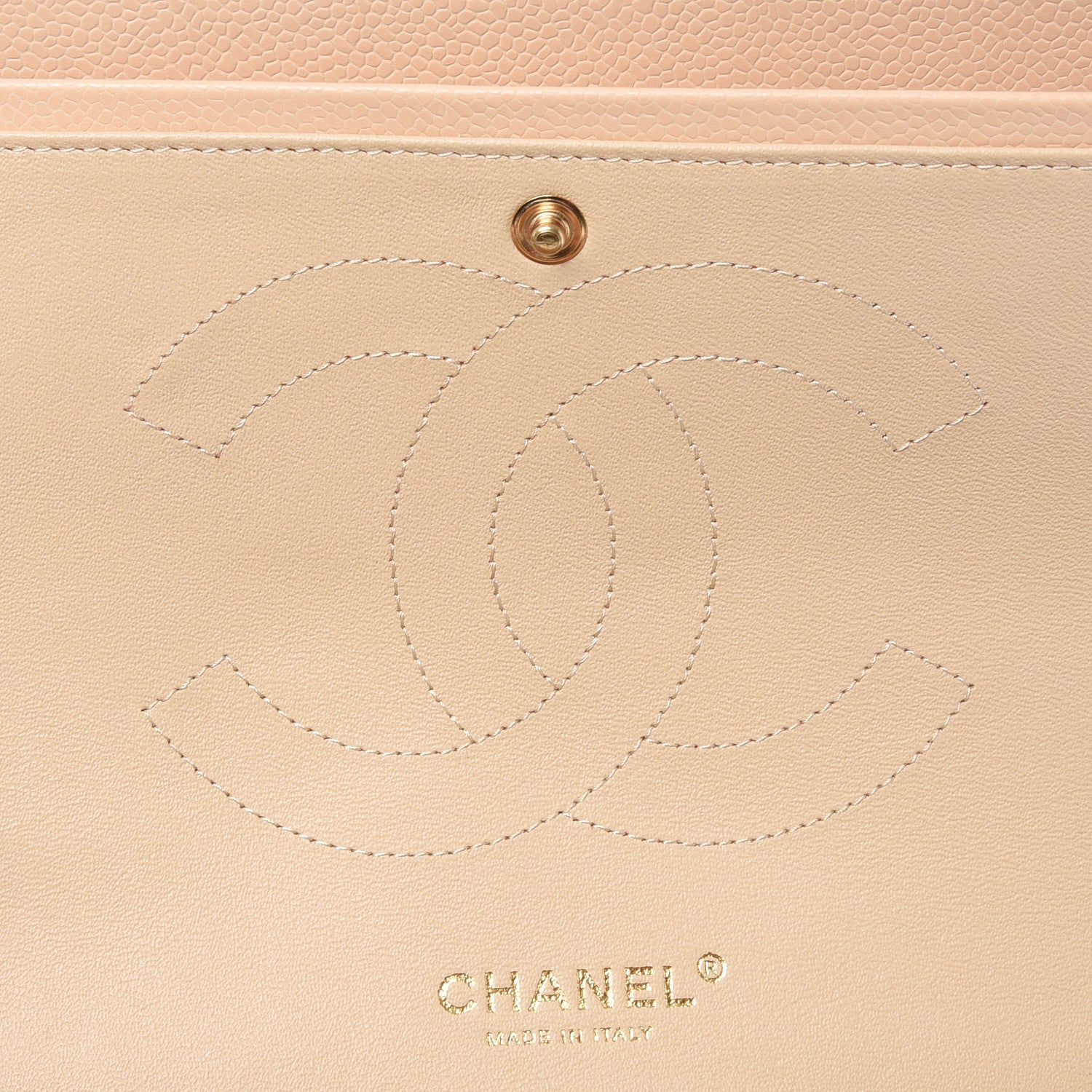 Chanel Caviar Quilted Jumbo Double Flap Beige Clair 5 of 10