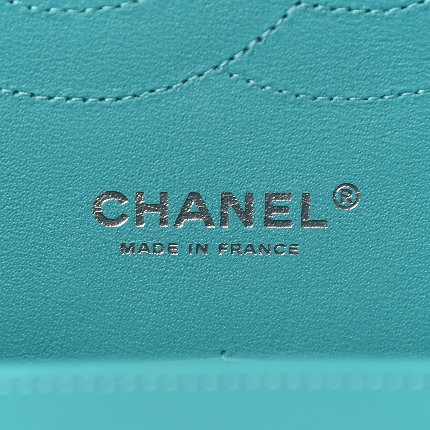 Chanel Lambskin Quilted Tri-Color Jumbo Double Flap Navy Blue Green 6 of 9