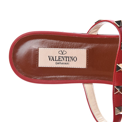 Valentino Garavani Calfskin Rockstud Caged Flat Slide Sandals 36 Multicolor 7 of 9
